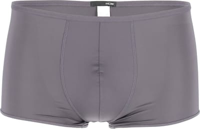 HOM Plumes trunk (1-pack) - heren boxer microfiber kort - antraciet grijs