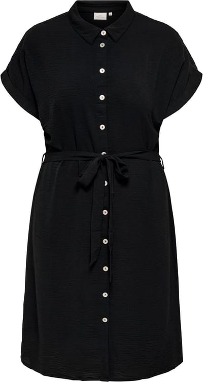 ONLY CARMAKOMA - CARMETTA S/S V-NECK SH DRESS WVN NOOS - Meisjes - Mini jurken