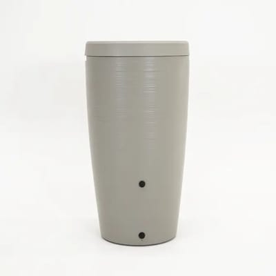 Vita - Regenton Gobi - Beton - Met bloempot - Met Gardena koppeling kraantje - Lichtgewicht - Breukbestendig - Vorstbestendig - UV-bestendig - 240 Liter inhoud - Makkelijke installatie