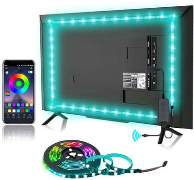 NAXSIR TV Achtergrondverlichting - 1m - RGB Muziek Sync - Bluetooth App