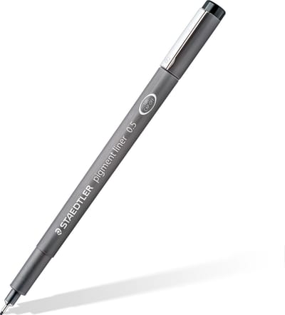 STAEDTLER - Artist Series - pigment liner - fineliner - zwart - 0.7 mm - 10 stuks