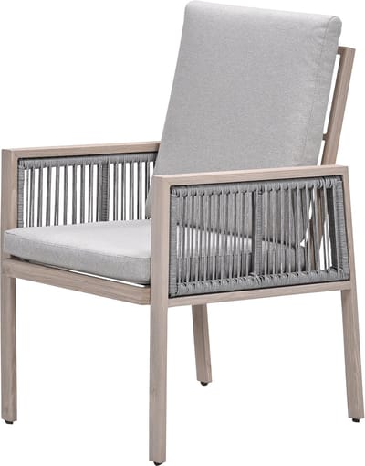Garden Impressions Decala aluminium dining tuinstoel licht eikenlook
