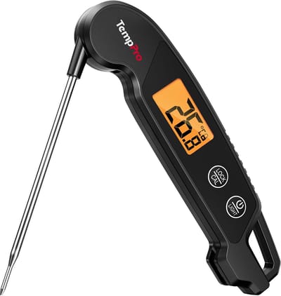 Vlees thermometer digitale grill thermometer - opklapbare sonde - waterdicht - ideaal voor barbecue en koken - SnelShoppen