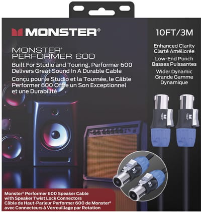 Monster Cable Performer 600 Speak-On Speakerkabel 3 Meter VMP60005