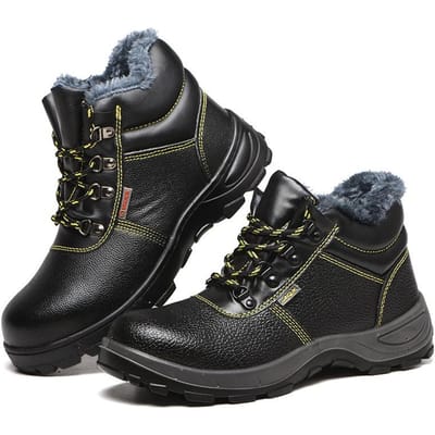 Chaussures d'assurance travail, Résistantes aux chocs, Anti-perforation, Résistantes au froid, Résistantes à l'usure, Antidérapantes, Chaussures de travail en coton sécurisées 43 gray