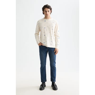 Scotch & Soda 750 Years Celebration Relaxed Fit Allover Printed Tee Let It Taglia: S | Maglie a manica lunga Outlet | Uomo