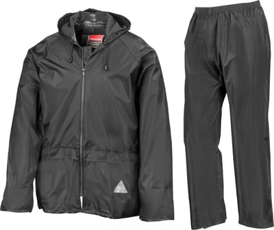 Result - Regenpak - Unisex - Maat S - Zwart