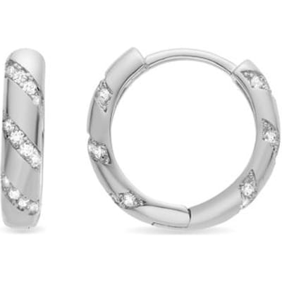 Luxenter Oorbellen met Glimmende Zirkonia zilverkleurige afwerking - Lionvi