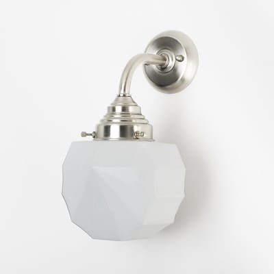 Wandlamp Johanna Curve Matnikkel - Art Deco Trade