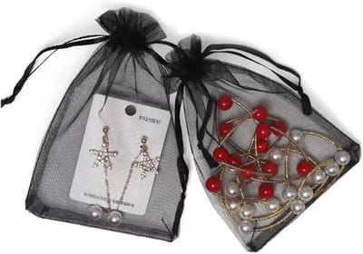 Organza zakjes 9 x 12 cm - 100 stuks - Geschenkzakjes voor bruiloften, festivals en sieraden
