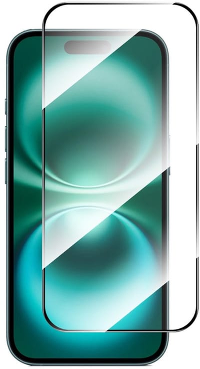 Coverup Screen Protector - Geschikt voor iPhone 18 Pro / 17 Pro Screen Protector - Coverup Full-Cover 9H Tempered Glass - Zwart