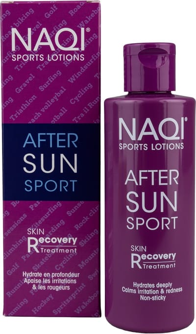 NAQI® After Sun Sport - Aftersun Lotion - Hydrateert, Kalmeert en Herstelt de Huid na Zonblootstelling - 125 ml