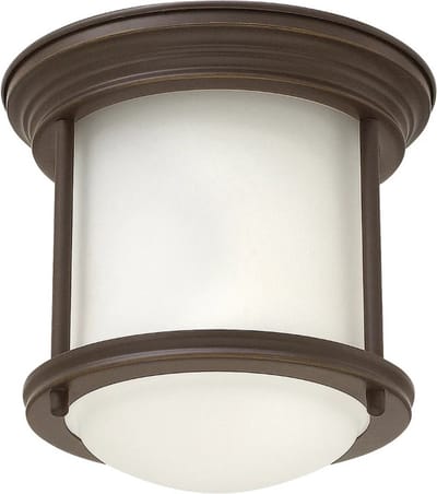 Hinkley LED Plafond Badkamerlamp Hadrian | 1X E27 Max 60W | IP44 | Dimbaar | Oil Rubbed Bronze