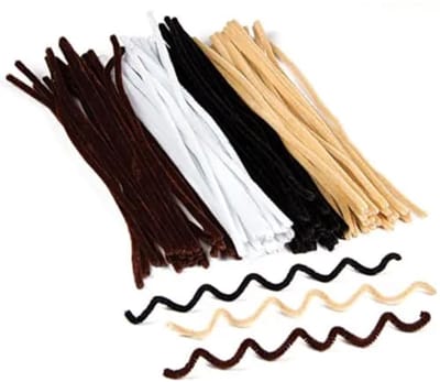 Natuurlijke Pijpenreiniger Set voor Creatieve Knutsels - 100 Stuks in Neutrale Kleuren