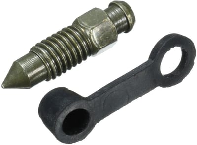Dailygoods- Remklauw Bloed Schroef - M8 x 1.25mm - Stofkap - Motorfiets - Professionele Installatie - Lengte 30,5 mm - Bloedschroef