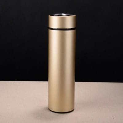 Slimme thermosbeker van roestvrij staal geeft temperatuur weer, grote capaciteit waterbeker 500ml