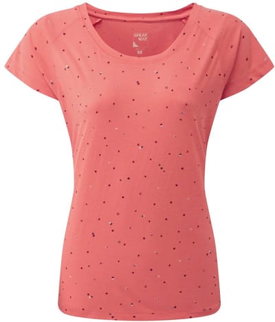 SPRAYWAY Dot T-Shirt dames - Emberglow - Maat 12