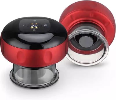 Puroby Cupping Cup - Elektrisch - 12 Standen & Temperaturen - Cupping Set - Incl. eBook - Full Body - Massage Apparaat - Zwart