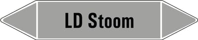 LD Stoom leidingmarkering op vel 126 x 26 mm - 5 per vel