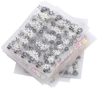 Dailygoods- Nagelsticker 3D - 5 Vellen - Diverse Patronen - Bloemen - Nail Art - Decoratie - Nail Art Stickers