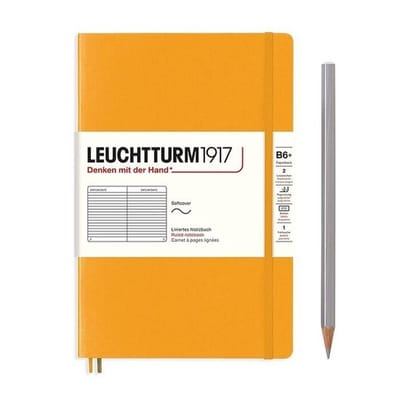 Leuchtturm notitieboek softcover 19x12.5cm lijn rising sun - Notebook - 4004117610837