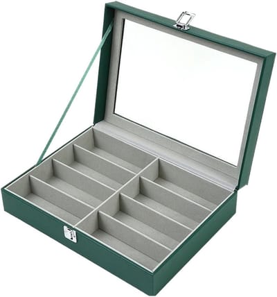 Zonnebrillen Standaard - Brillenhouder Display - Brillen Presenteren - Meerdere brillen - 34x25x85cm - Groen