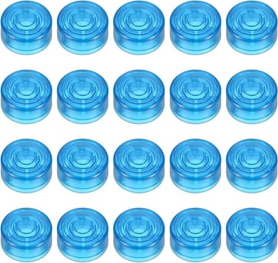 20 Stuks Voetschakelaar Covers voor Gitaarpedalen - Plastic Bescherming voor 3/8" Voetschakelaars, Geschikt voor Effectpedalen en Toetsen