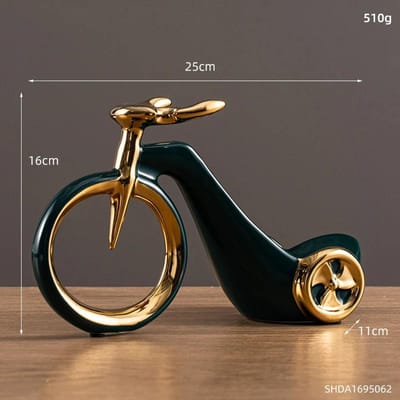 Eenvoudig Keramisch Fiets Wijnrek Ambachtelijk Ontwerp High-end Kantoor Wijnkast Decoratie Moderne Wijnhouder Moderne Huisdecoratie