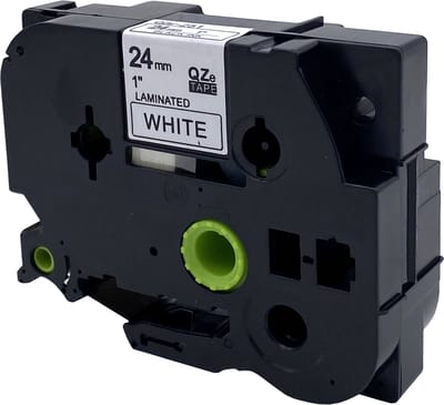 DULA Brother Compatible label tape- Tze-251 - 1 cassette - Brother P-Touch - Zwart op wit - 24mm x 8m