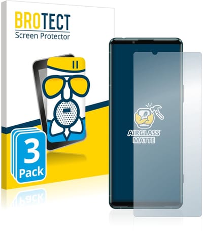 BROTECT - Screenprotector voor Sony Xperia 5 III - Folie Beschermfolie Beschermglas matte 3 Stuks