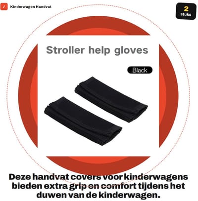 Dailygoods- Handvat Cover - 2 Stuks - Grip Bar Vervanging - Kinderwagen Handvat - Kinderwagen Grip - Hoogwaardig Materiaal - Lekvrij Ontwerp - Moedermelkzak