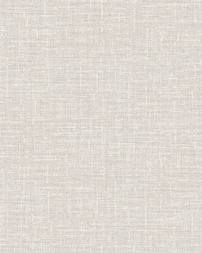 Textiel look behang Profhome DE120112-DI vliesbehang hardvinyl warmdruk in reliëf gestempeld tun sur ton mat beige crèmewit 5,33 m2