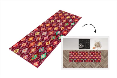 Keukenloper - Loper keuken - Patroon - Native American - Amerika - 150x50 cm - Keukenloper vinyl