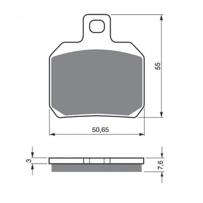 Plaquette de frein Gold Fren pour Moto Chinois 1000 motocycle Neuf