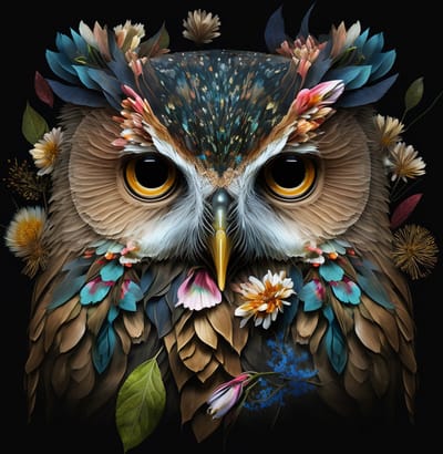 Owl- Kristal Helder Galerie kwaliteit Plexiglas 5mm. - Blind Aluminium Ophang-frame - Luxe wanddecoratie - Fotokunst - professioneel verpakt en gratis bezorgd