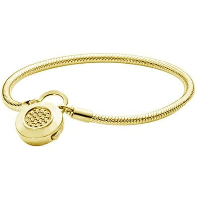 Ahthen 925 Sterling Zilver Armbanden Wensbot Hart Blauwe Schijf Ventilator Sluiting Hart T-Bar Slangenketting Armbanden Vriendschapsarmbanden 21cm beige
