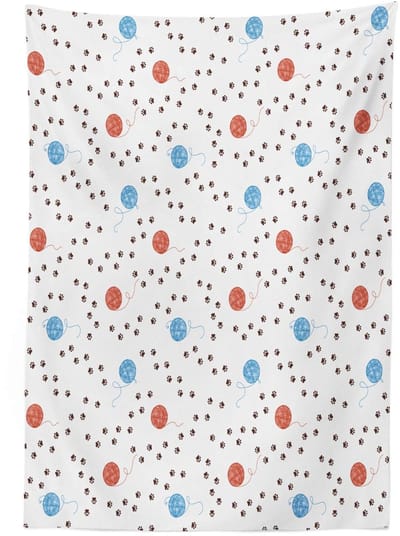 ABAKUHAUS Tafelkleed – Satijn 140 × 240 cm – Veelkleurig, machinewasbaar