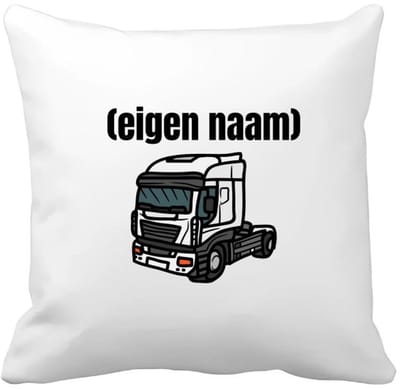 Akyol - vrachtwagen kop stuk met eigen naam Kussen hoes - Vrachtwagen chauffeur - vrachtauto chauffeurs - iemand die houdt van vrachtwagens - verjaardag - cadeau - kado - geschenk - 40 bij 40 cm