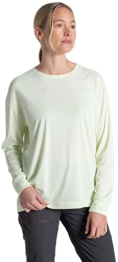 Craghoppers Nosilife Solar Shield+ T-shirt Met Lange Mouwen Groen 40 Vrouw