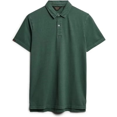 Superdry Studios Jersey Korte Mouw Poloshirt Groen 2XL Man