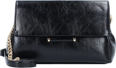 SEIDENFELT MANUFAKTUR Schoudertas Skals Crossbag Black / Gold Zwart