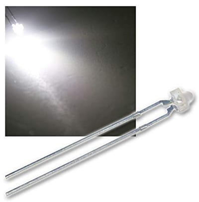 50x LED 1,8 mm Diffuus Wit - Ideaal voor Modelbouw en Achtergrondverlichting