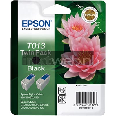 Epson T013 Double Pack zwart (Origineel)