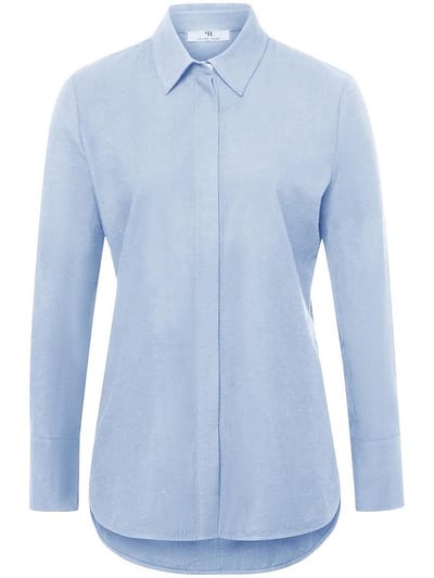 Blouse lange mouwen Van Peter Hahn blauw