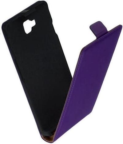 Lelycase Premium Lederen Flip case Telefoonhoesje LG Optimus L9 2 D605 Paars