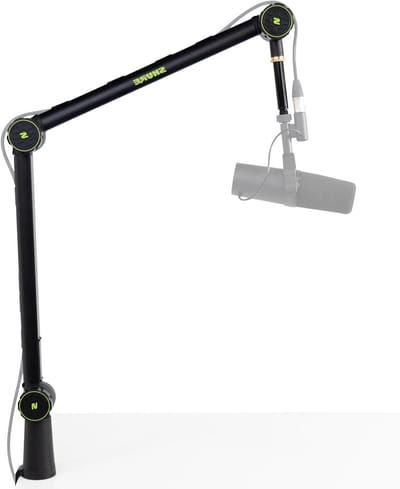 Microfoonarm - Studiemicrofoon houder - Podcast opnames - 360 graden rotatie - 94 cm bereik - Zwart