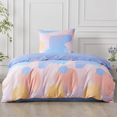 Unyqoos® Katoenen beddengoedset met geometrisch patroon voor alle seizoenen