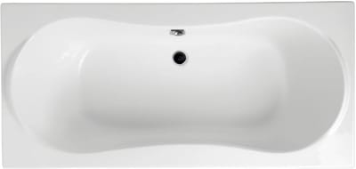 Badland LONG ligbad 170 x 80 cm wit met baddrager