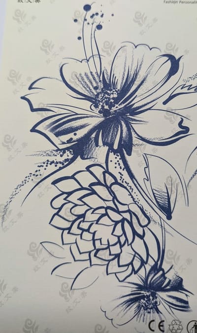 Semi-permanente tatoeage - Bijna original - Makkelijk in gebruik - Kool - Sexy - Waterbestendig - Mooie ontwerpen - Natuurlijk Veganistisch - Niet-toxisch – Duur tot 10 a 15 dagen - Door idereen te gebruiken.- 97