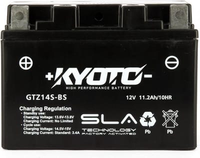 SLA Kyoto-accu voor Benelli 1130 TNT Cafe Racer-motorfiets 2005-2016 YTZ14S-BS / 12 V 11,2 Ah nieuw